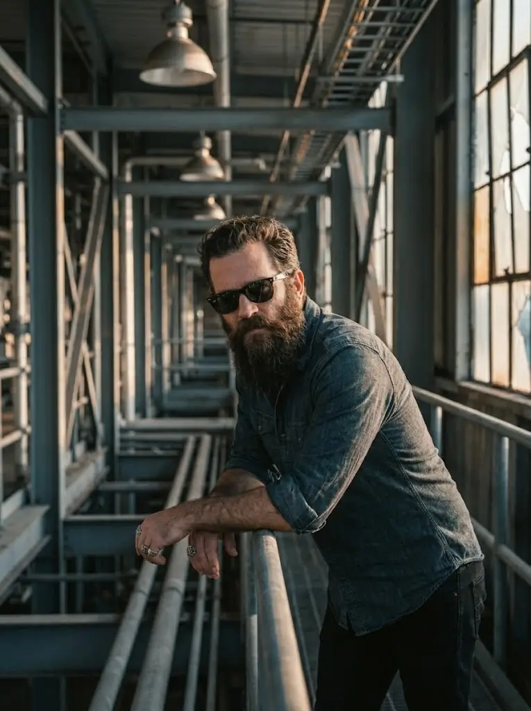 12. Rooftop Industrial Pipes Portrait