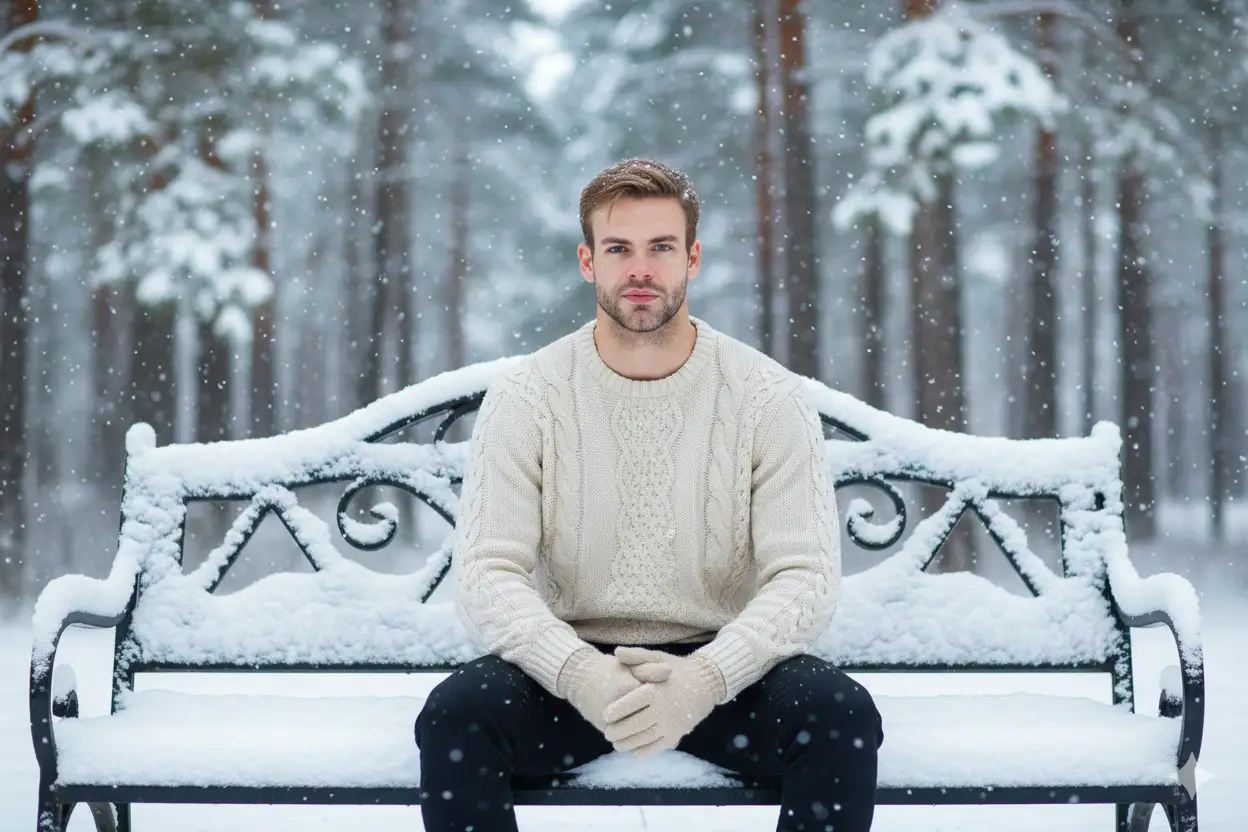 20. Winter Park Bench Portrait