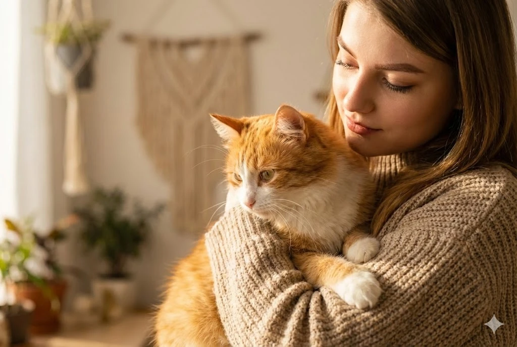Cozy Artistic Close-Up Portrait