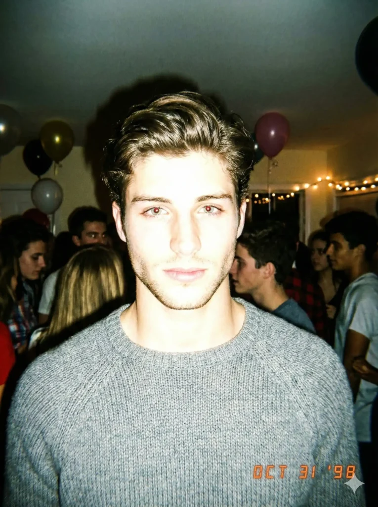 Disposable Camera Flash Portrait (90s Y2K)